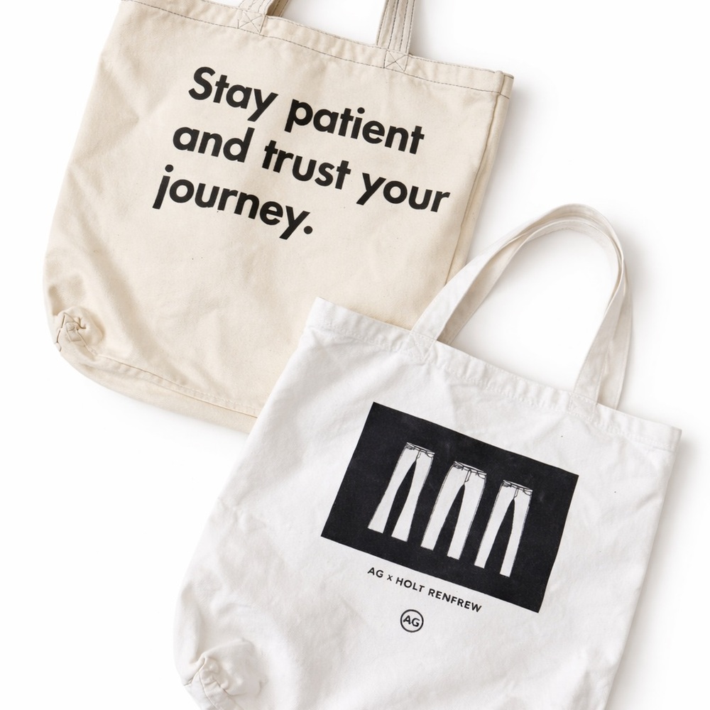 AG x Holt Renfrew Canvas Tote Set – 2 Bags